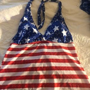 Women’s American Flag 2 piece Bathing Suit